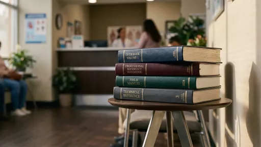 Book resources on a bookshelf