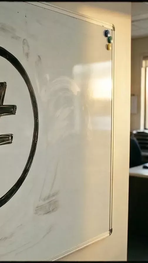 Hashtag on a whiteboard